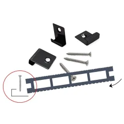 Κλιπ αρχικό inox για τοποθέτηση WPC 2,5x15εκ.