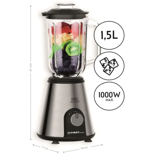 First Austria FA-5241-3 Μπλέντερ με γυάλινη κανάτα 1.5 L – 1000 W