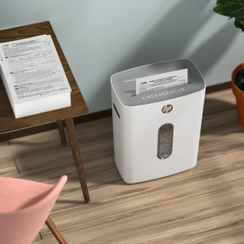 HP OneShred 8CC – 2801 Καταστροφέας εγγράφων με συνδετήρες και καρτών Cross Cut P4 – 8 x A4 – 15L