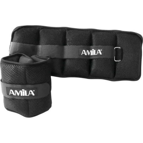 Βάρη Άκρων Wrist & Ankle Weights 2x2,50 kg - Μαύρο