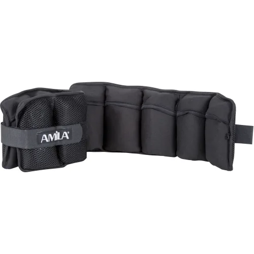 Βάρη Άκρων Wrist & Ankle Weights 2x2,50 kg - Μαύρο