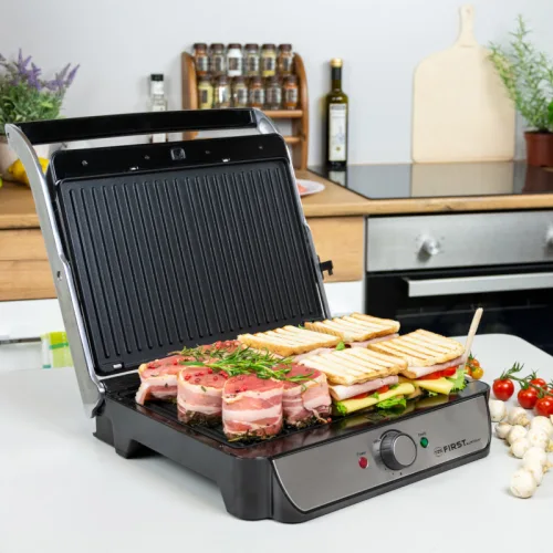 First Austria FA-5344-2 Τοστιέρα – grill με αποσπώμενες αντικολλητικές πλάκες και θερμοστάτη – 2000 W