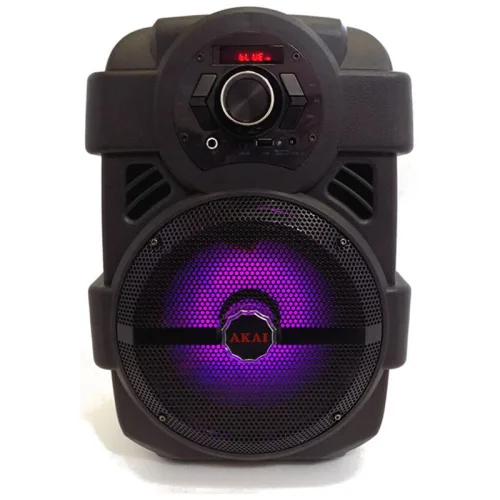 Akai ABTS-808L Φορητό ηχείο Bluetooth με LED, USB, Aux-In και μικρόφωνο – 10 W