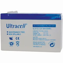 Ultracell UL9-12 Μπαταρία UPS με Χωρητικότητα 9Ah και Τάση 12V
