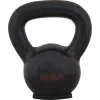 Kettlebell Cast Iron Rubber Base 6 kg - Μαύρο