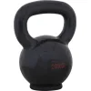 Kettlebell Cast Iron Rubber Base 20 kg - Μαύρο