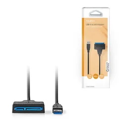 NEDIS CCGB75100BK05 Καλώδιο - αντάπτορας USB 3.2 Gen 1x1 Type Α αρσ. - SATA 22-pin, 0.30m