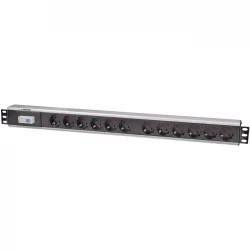 Intellinet Πολύπριζο Rack 19" με 12 Sockets Μαύρο