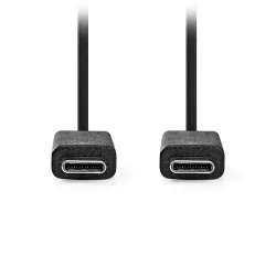 Nedis USB 3.2 Cable USB-C male - USB-C 100W Μαύρο 1m (CCGL64750BK10) Bulk