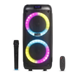 Osio OBT-8035 Φορητό ηχείο Bluetooth με USB, LED, AUX, TF, RC, FM,TWS, ασ. μικρόφωνο και τηλεχειριστήριο – 80 W