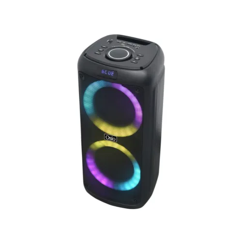 Osio OBT-8035 Φορητό ηχείο Bluetooth με USB, LED, AUX, TF, RC, FM,TWS, ασ. μικρόφωνο και τηλεχειριστήριο – 80 W
