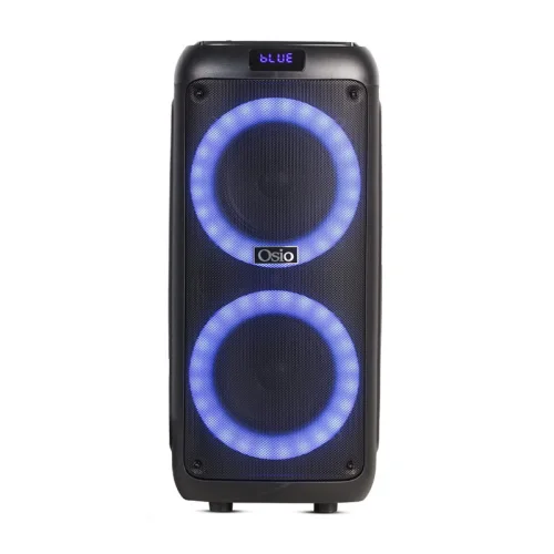 Osio OBT-8035 Φορητό ηχείο Bluetooth με USB, LED, AUX, TF, RC, FM,TWS, ασ. μικρόφωνο και τηλεχειριστήριο – 80 W