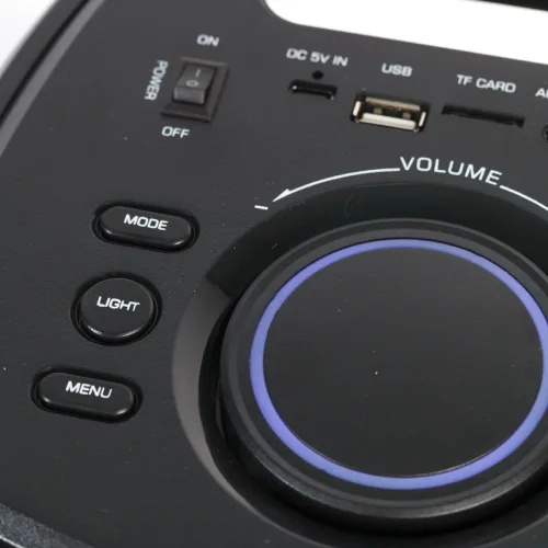 Osio OBT-8035 Φορητό ηχείο Bluetooth με USB, LED, AUX, TF, RC, FM,TWS, ασ. μικρόφωνο και τηλεχειριστήριο – 80 W