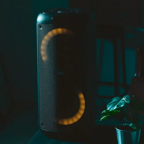 Osio OBT-8035 Φορητό ηχείο Bluetooth με USB, LED, AUX, TF, RC, FM,TWS, ασ. μικρόφωνο και τηλεχειριστήριο – 80 W