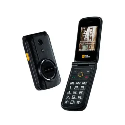 AGM M8 FLIP Μαύρο αδιάβροχο κινητό τηλέφωνο με πορτάκι ανθεκτικό σε πτώση IP68/IP69K, Dual Sim με Bluetooth, USB, SD, οθόνη 2.8"