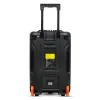 Akai ABTS-15 Pro Volcano Μαύρο φορητό Party speaker τρόλεϊ με Bluetooth, USB, SD, AUX, FM, LED, AWS με τηλεχειριστήριο, 2 ασ. μι