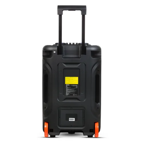 Akai ABTS-15 Pro Volcano Μαύρο φορητό Party speaker τρόλεϊ με Bluetooth, USB, SD, AUX, FM, LED, AWS με τηλεχειριστήριο, 2 ασ. μι