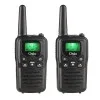 Osio OPM-1050 Mαύρο Επαναφορτιζόμενο PMR Walkie Talkie με φακό και καλώδιο 8 km – 0.5W