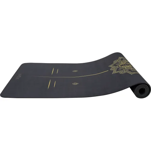 Στρώμα Yoga Pilates Mantala TPE & Suede 173x60x0,6cm - Μαύρο