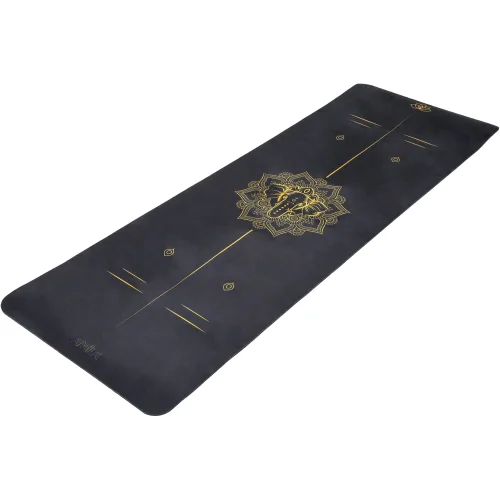 Στρώμα Yoga Pilates Mantala TPE & Suede 173x60x0,6cm - Μαύρο