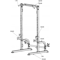 Μηχάνημα Half Rack AMILA HR350