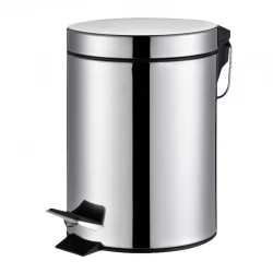 ΜΕΤΑΛΛΙΚΟ ΚΑΛΑΘΑΚΙ ΜΠΑΝΙΟΥ 5L ΧΡΩΜΙΟ Φ20,5x28cm BORMANN BTW9016