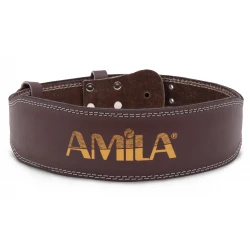 Ζώνη Άρσης Βαρών AMILA Δερμάτινη Καφέ C Quality M