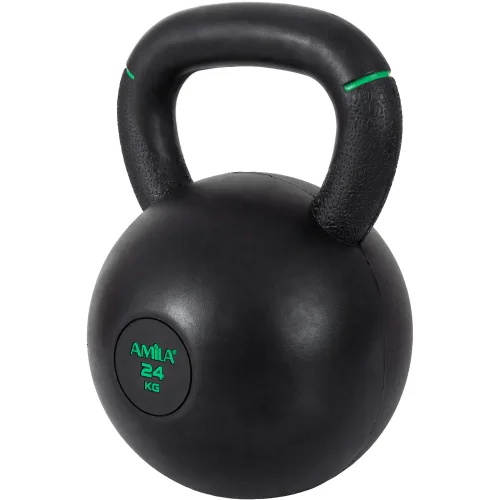 Kettlebell Original Rubber 24 kg - Μαύρο / Πράσινο