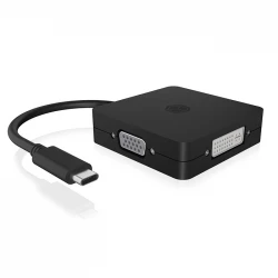 RaidSonic USB-C Docking Station με HDMI/DisplayPort 4K Μαύρο (60900)