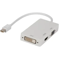 Αντάπτορας Mini DisplayPort σε DVI, VGA και HDMI.