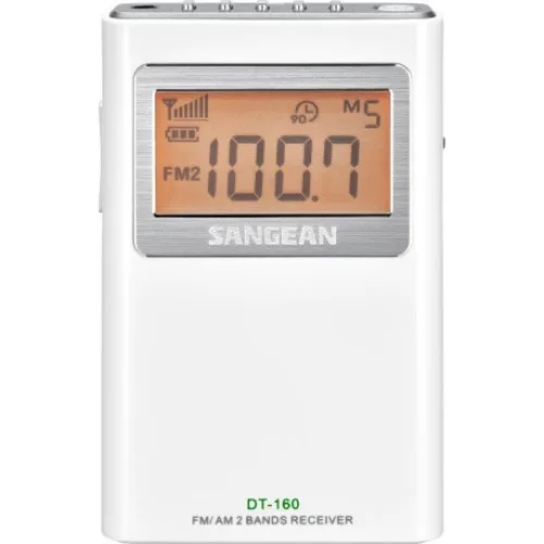 Sangean DT-160 WHITE (Pocket 160) - Φορητό Ραδιόφωνο