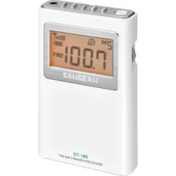 Sangean DT-160 WHITE (Pocket 160) - Φορητό Ραδιόφωνο