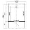 Ξύλινο Παιδικό Σπίτι - Lido 215 x 215εκ.