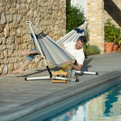 Στάντ αιώρας μεταλλικό Nautico Cool grey  - Double