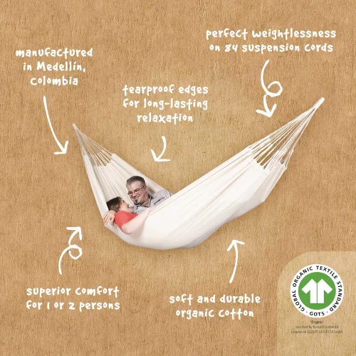 Αιώρα από οργανικό βαμβάκι Modesta Latte ΠΑΝΙ ΑΙΩΡΑΣ ΟΡΓΑΝΙΚΟ ΒΑΜΒΑΚΙ MODESTA LATTE | ΜΟΝΟ
