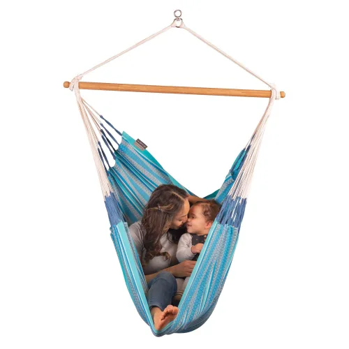 Αιώρα κάθισμα από oργανικό βαμβάκι Habana Azure - comfort