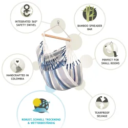 Αιώρα κάθισμα PP Domingo Sea Salt ΑΙΩΡΑ ΚΑΘΙΣΜΑ ΠΟΛΥΠΡΟΠΥΛΕΝΙΟ DOMINGO SEA SALT | COMFORT