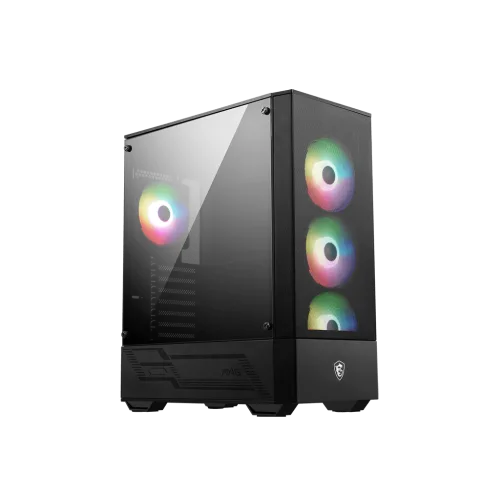 MSI PC CHASSIS MAG FORGE 112R BLACK, MIDI TOWER ATX, RGB LIGHTING, W/O PSU, Front: 3x 120mm ARGB Fan, Rear: 1x 120mm ARGB Fan, 2YW