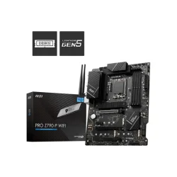 MSI MB PRO Z790-P WIFI, SOCKET INTEL LGA1700 14TH/13TH/12TH GEN, CS INTEL Z790, 4 DIMM SOCKETS DDR5, DP/HDMI, PCI-E GEN 4.0, 2.5G LAN, WIFI6E, ATX, 3YW.