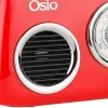 Osio OPR-3040R Κόκκινο Ρετρό φορητό αναλογικό ραδιόφωνο με Bluetooth, AUX, USB, FM και subwoofer – 24W