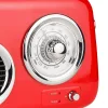 Osio OPR-3040R Κόκκινο Ρετρό φορητό αναλογικό ραδιόφωνο με Bluetooth, AUX, USB, FM και subwoofer – 24W
