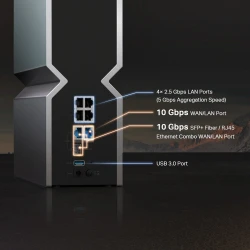 TP-LINK Router Archer BE800 BE19000 Tri-Band Wi-Fi 7 Router