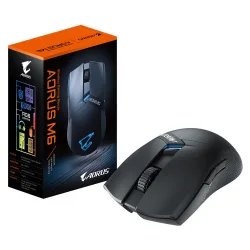 GIGABYTE MOUSE OPTICAL WIRELESS GAMING  AORUS M6 USB BLACK
