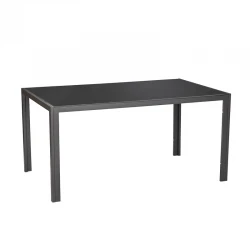 Τραπέζι Εξ. Χώρου 150x90x72cm, Από Τεχνητό Ξύλο & Αλουμίνιο, Γκρι Σκελετός BORMANN BSP1156 