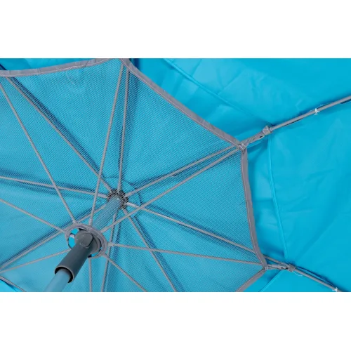 Ομπρέλα Παραλίας Αλουμινίου 2,2m PE 180gsm UPF 50+ Γαλάζιο