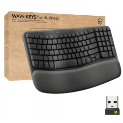 Logitech Wave Keys for Business Πληκτρολόγιο Αγγλικό-GRAPHITE
