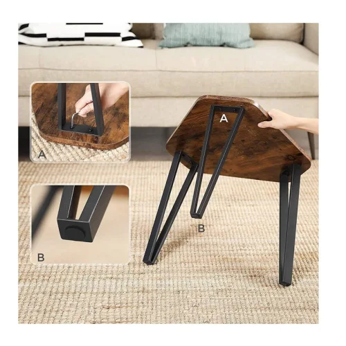Vasagle Set of 3 Nesting Coffee Table (LNT14BX) (VASLNT14BX)