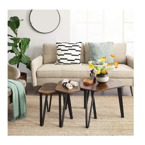 Vasagle Set of 3 Nesting Coffee Table (LNT14BX) (VASLNT14BX)