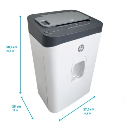 HP OneShred Auto 200CC – 2819 Λευκός/Γκρι καταστροφέας εγγράφων και καρτών Cross Cut P4 – 13 Manual/200 Auto x A4 – 28L