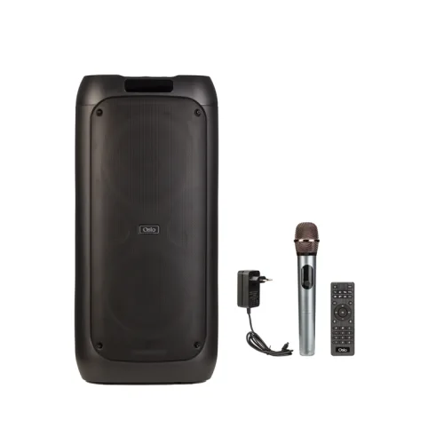 Osio OBT-8050 Φορητό ηχείο Bluetooth με USB, TF, TWS, AUX, LED, RC, FM, τηλεχειριστήριο, ασύρματο μικρόφωνο, είσοδος για μικρόφω